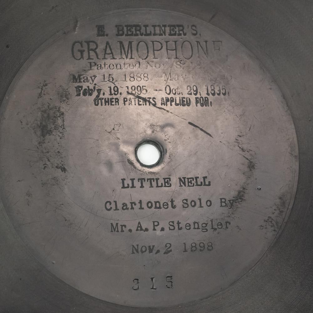 1898 E. Berliner Gramophone 7" Record #315 - 2