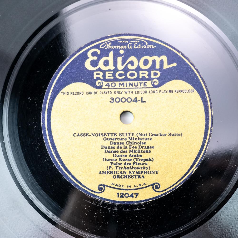 Edison 12" Long Play Disc Record - 3