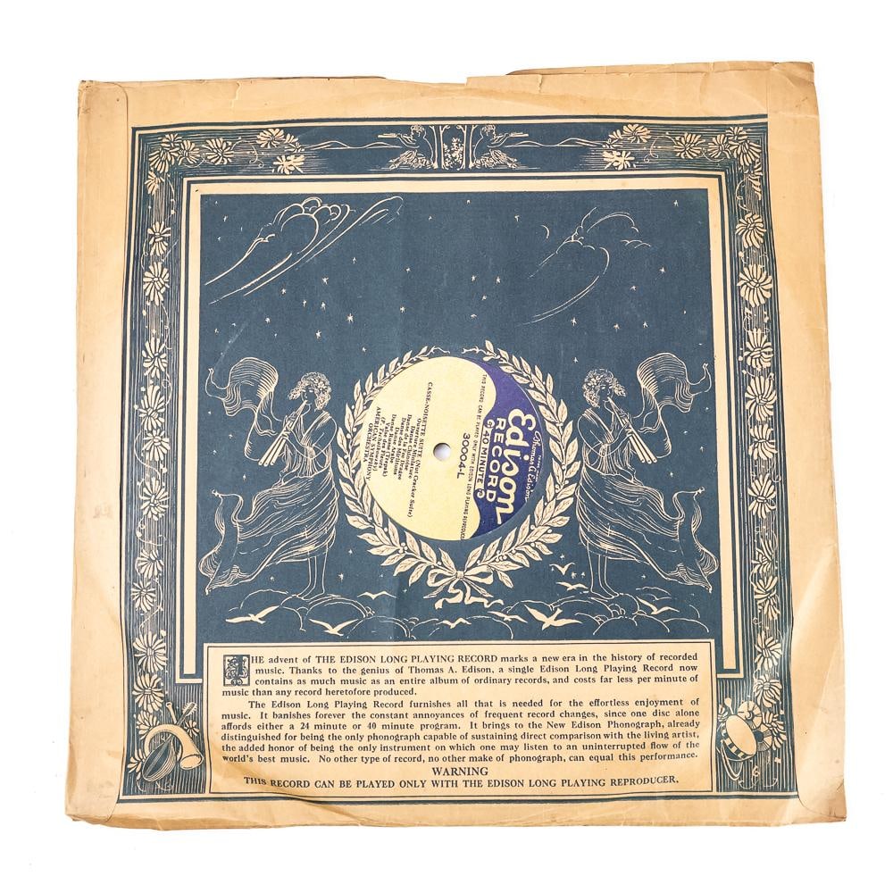 Edison 12" Long Play Disc Record - 8