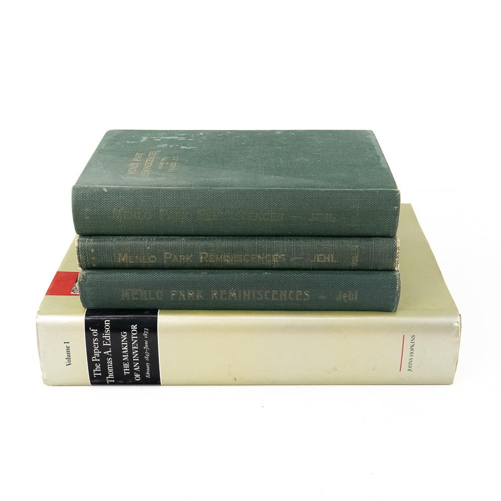 Signed Jehl Menlo Park Reminiscences Lot- 4 Vols (1 of 6)