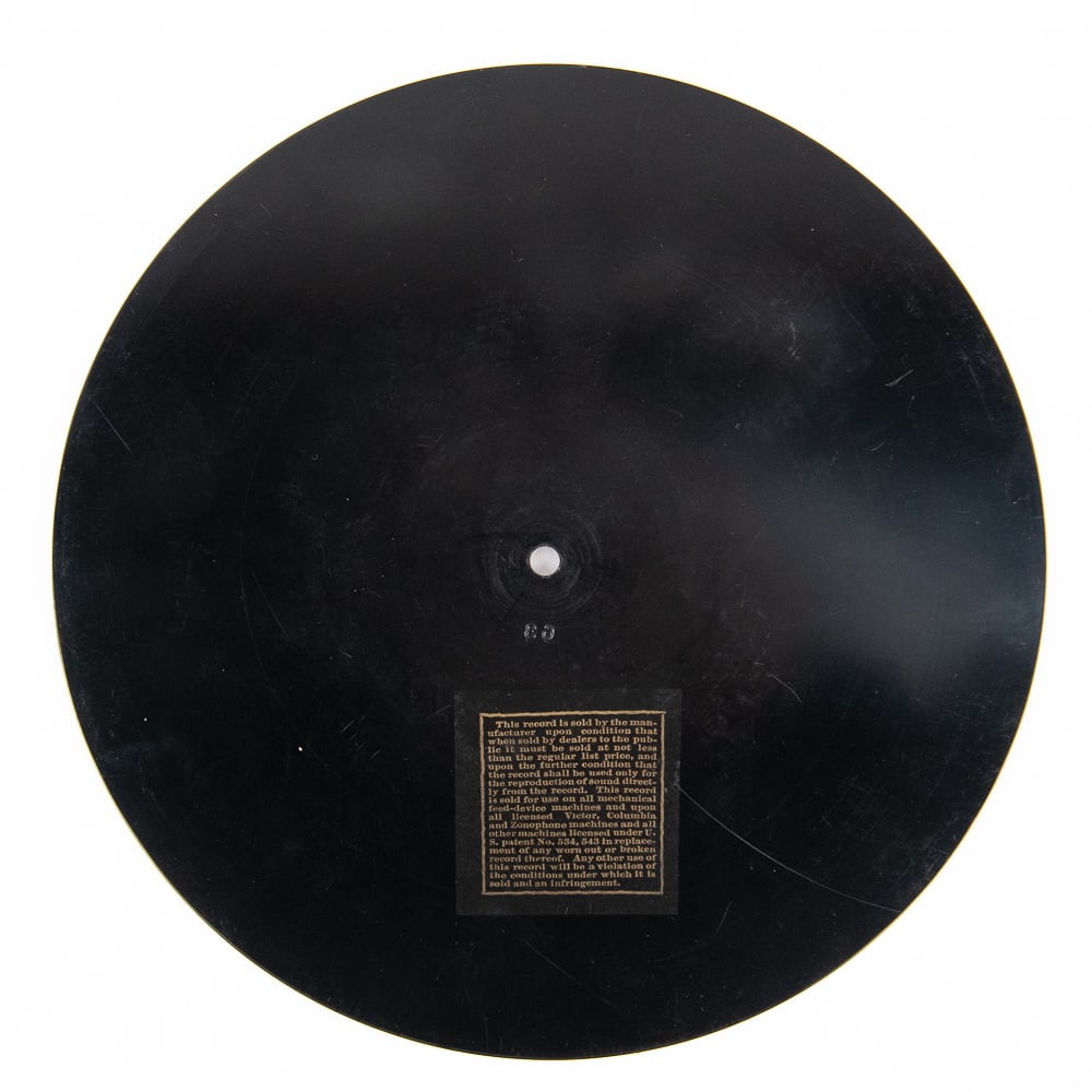 Rare 1906 Sun Record Disc Record - 3