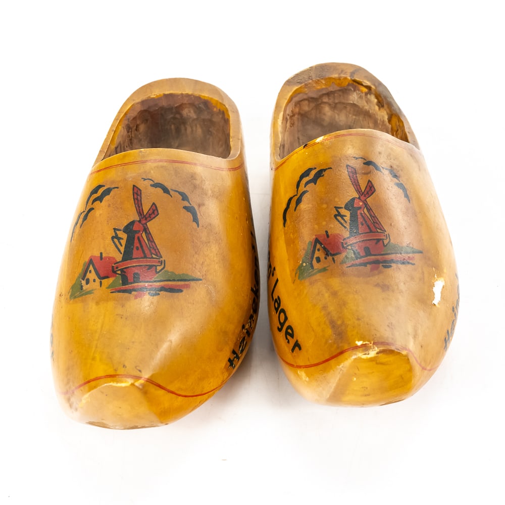 Pair of Vintage Heineken Beer Wooden Clogs (1 of 8)