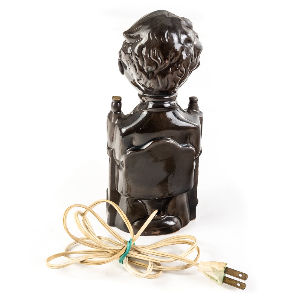 Vintage "The Bar is Open" Bartender Lamp - 5