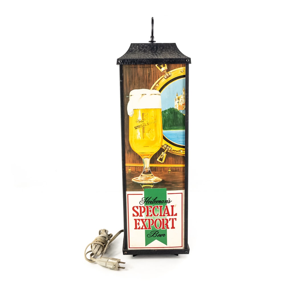 Vintage Heileman's Special Export Lighted Lantern - 7