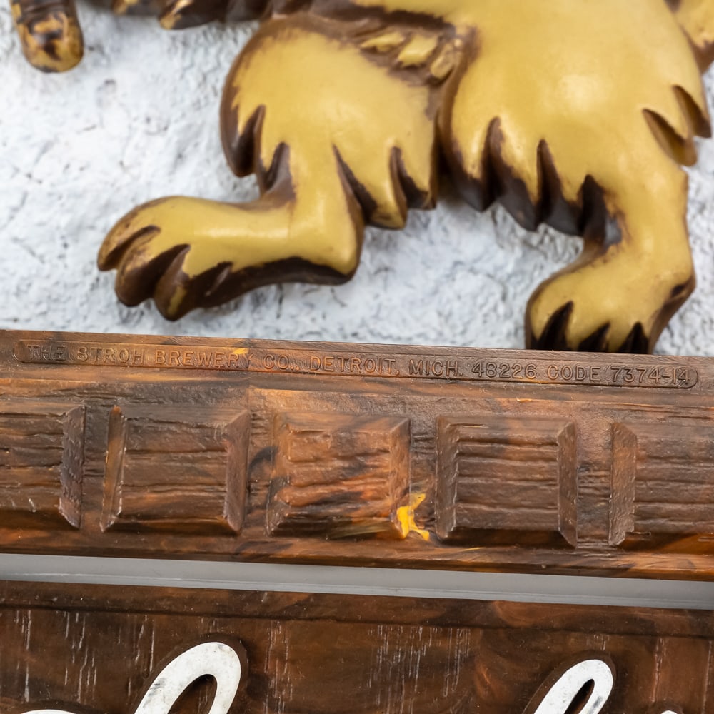 Vintage Stroh's Beer Wall Sconce - 7