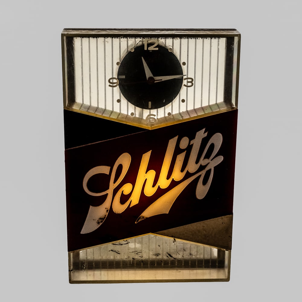 Vintage Schlitz Beer Lighted Clock Sign - 2
