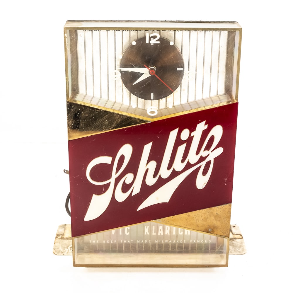 Vintage Schlitz Beer Lighted Clock Sign (1 of 9)