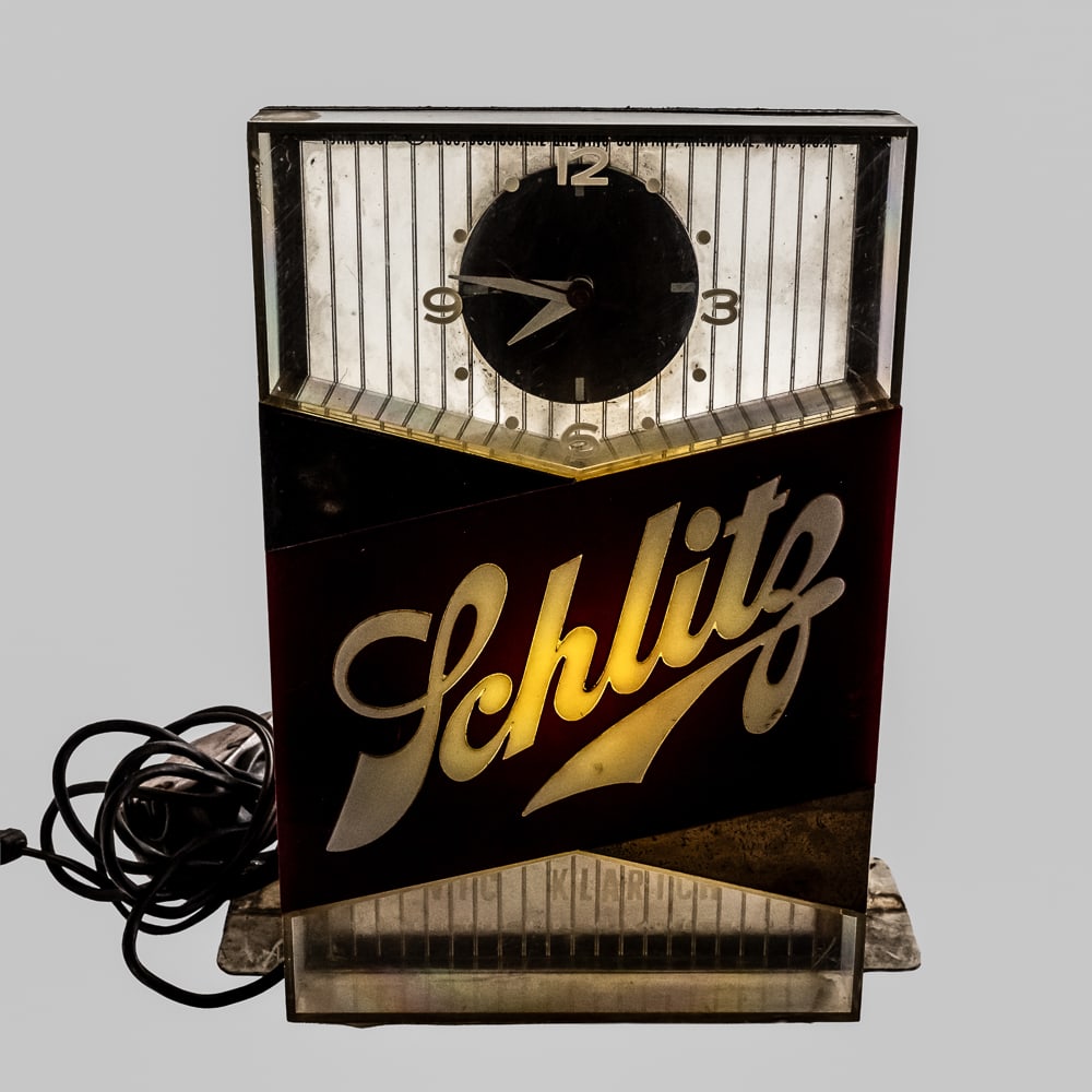 Vintage Schlitz Beer Lighted Clock Sign - 2