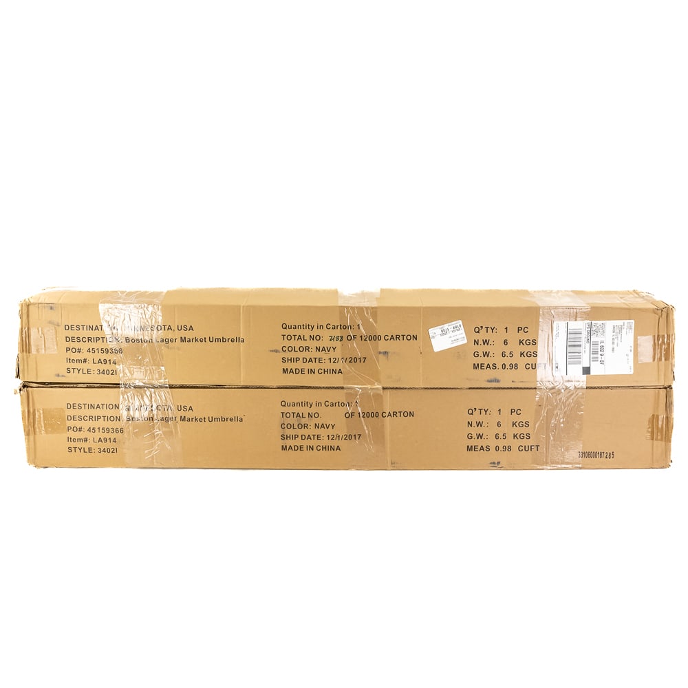 (2) Factory-Sealed Boston Harbor Market Umbrellas (1 of 6)