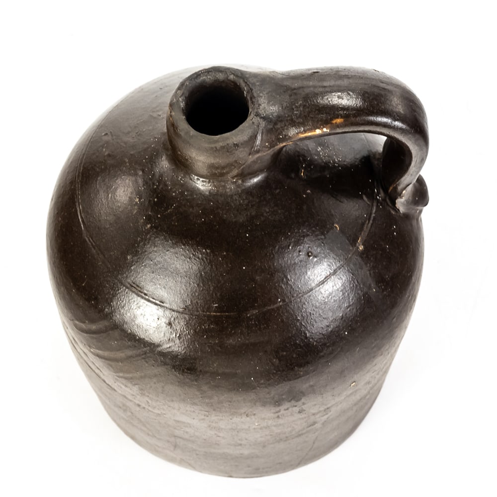Antique "Beehive" Stoneware Jug 9" - 5