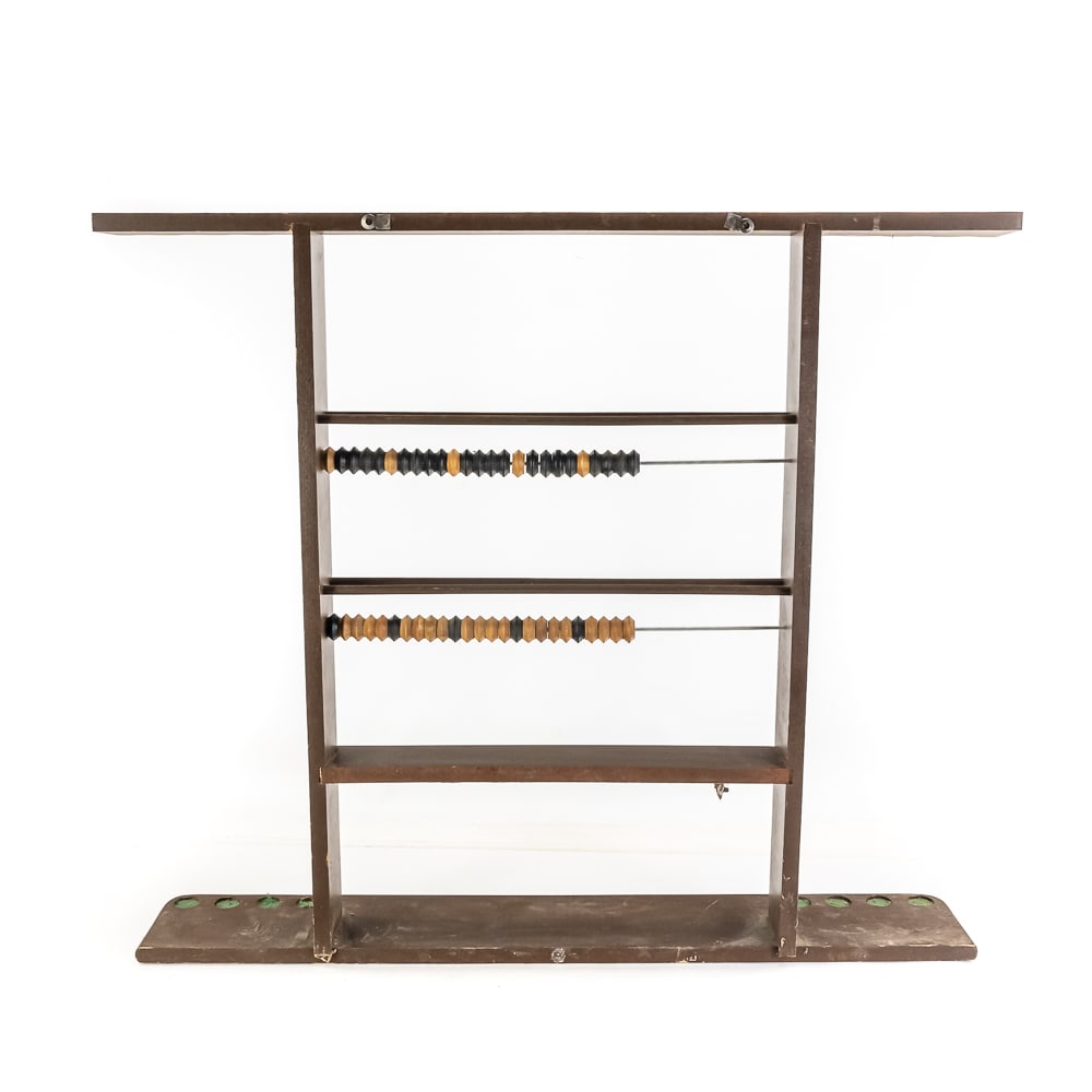 Billiards Cue Rack/Scorekeeper Combo Unit - 8