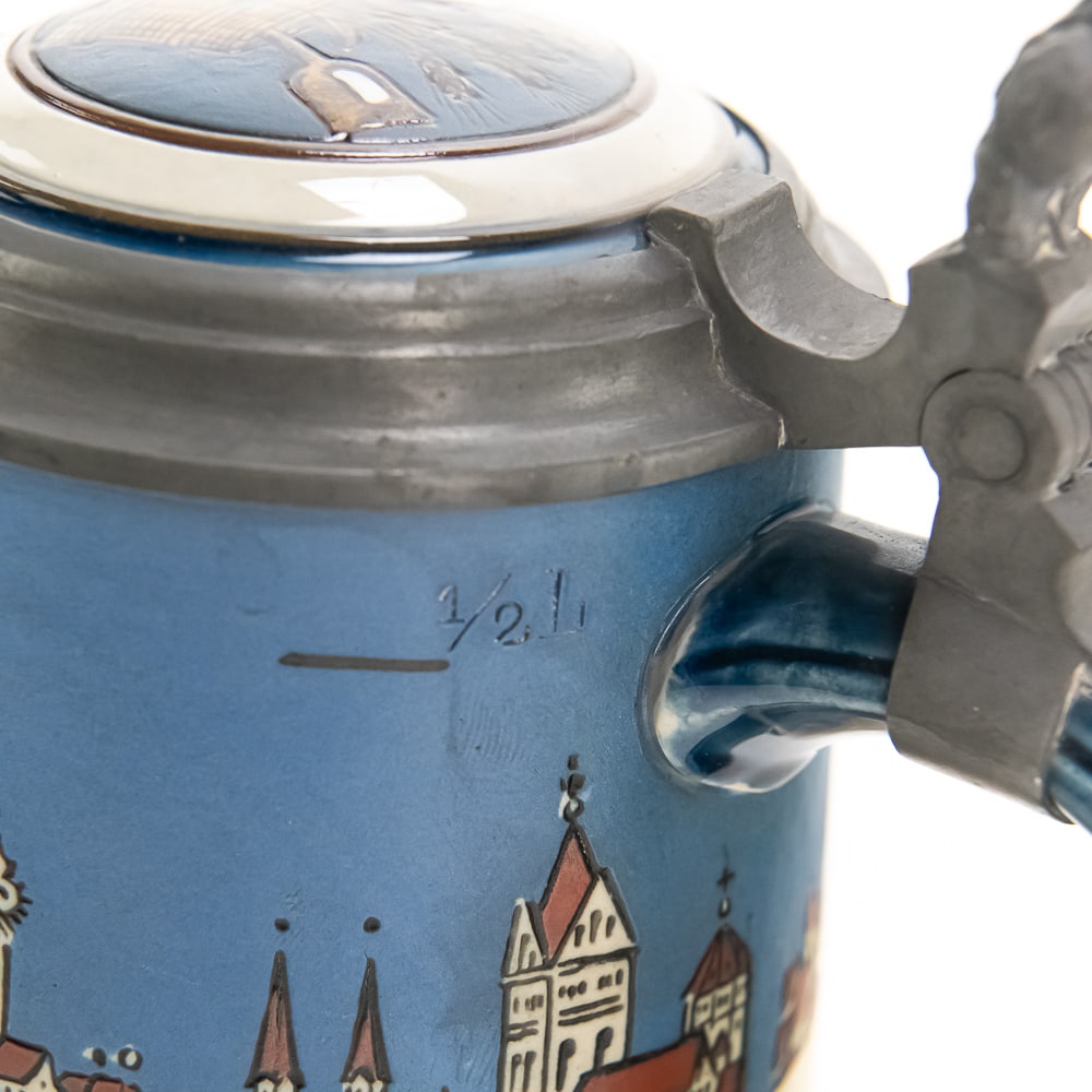2 Antique Mettlach German Steins - 11