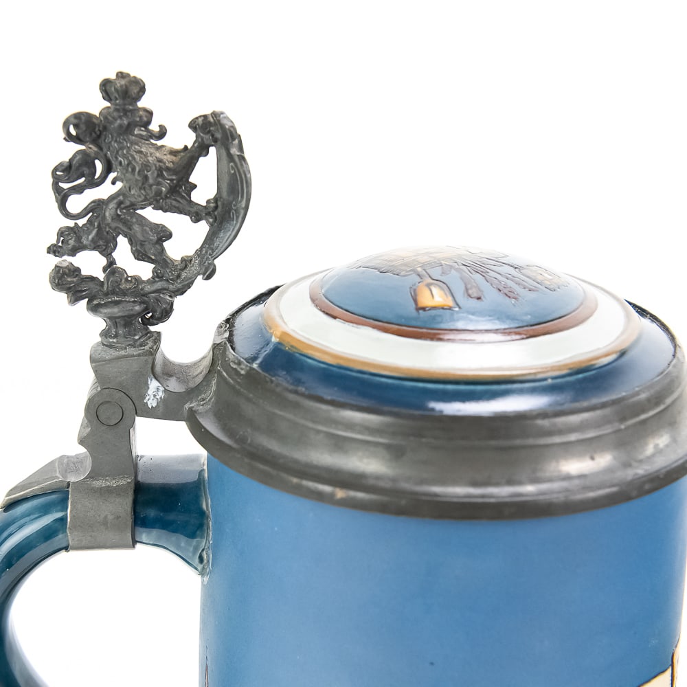 2 Antique Mettlach German Steins - 6