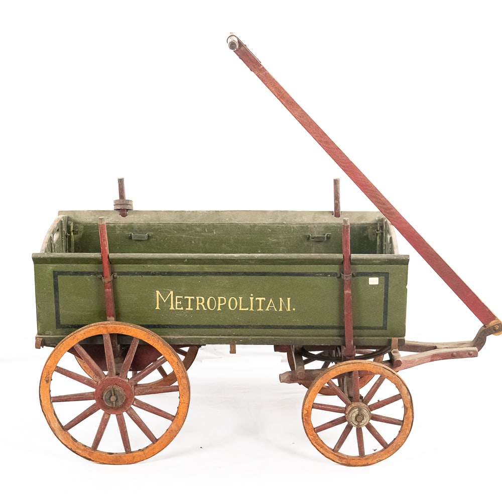 Antique Child's Buckboard Pull Wagon - 2