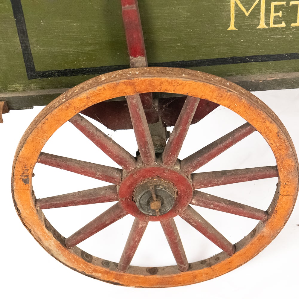 Antique Child's Buckboard Pull Wagon - 4