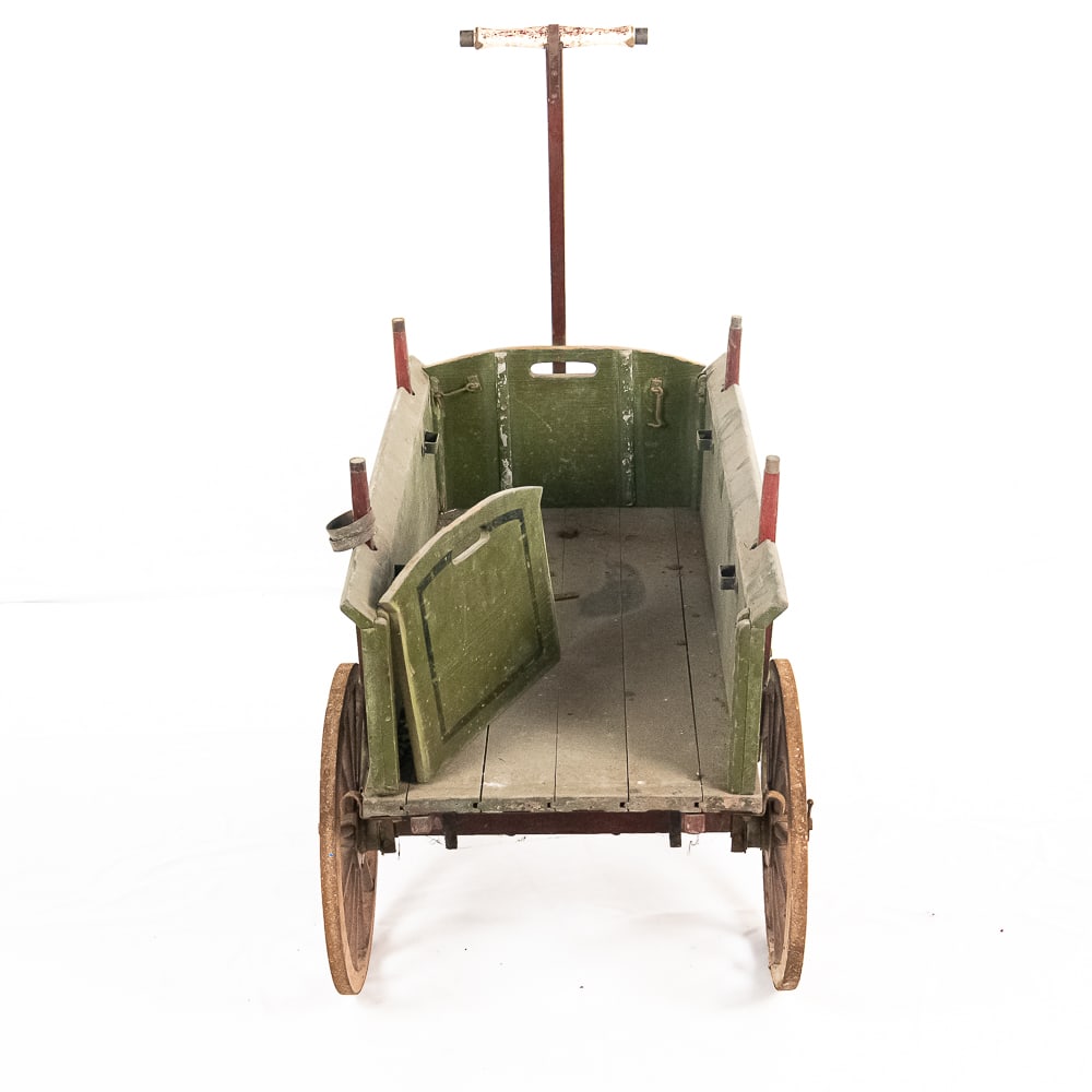 Antique Child's Buckboard Pull Wagon - 6