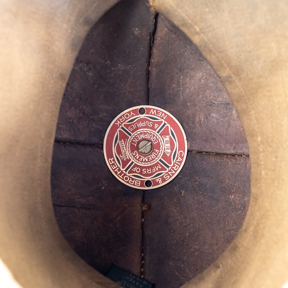 Vintage Leather Firefighter Helmet - 9
