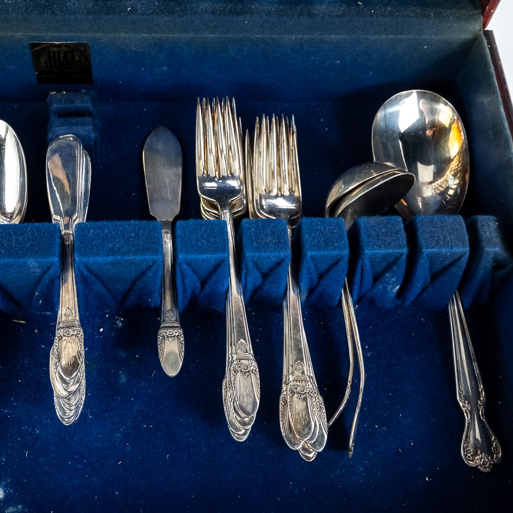 (2) Rogers & Bros Silver-Plated Flatware Sets - 4
