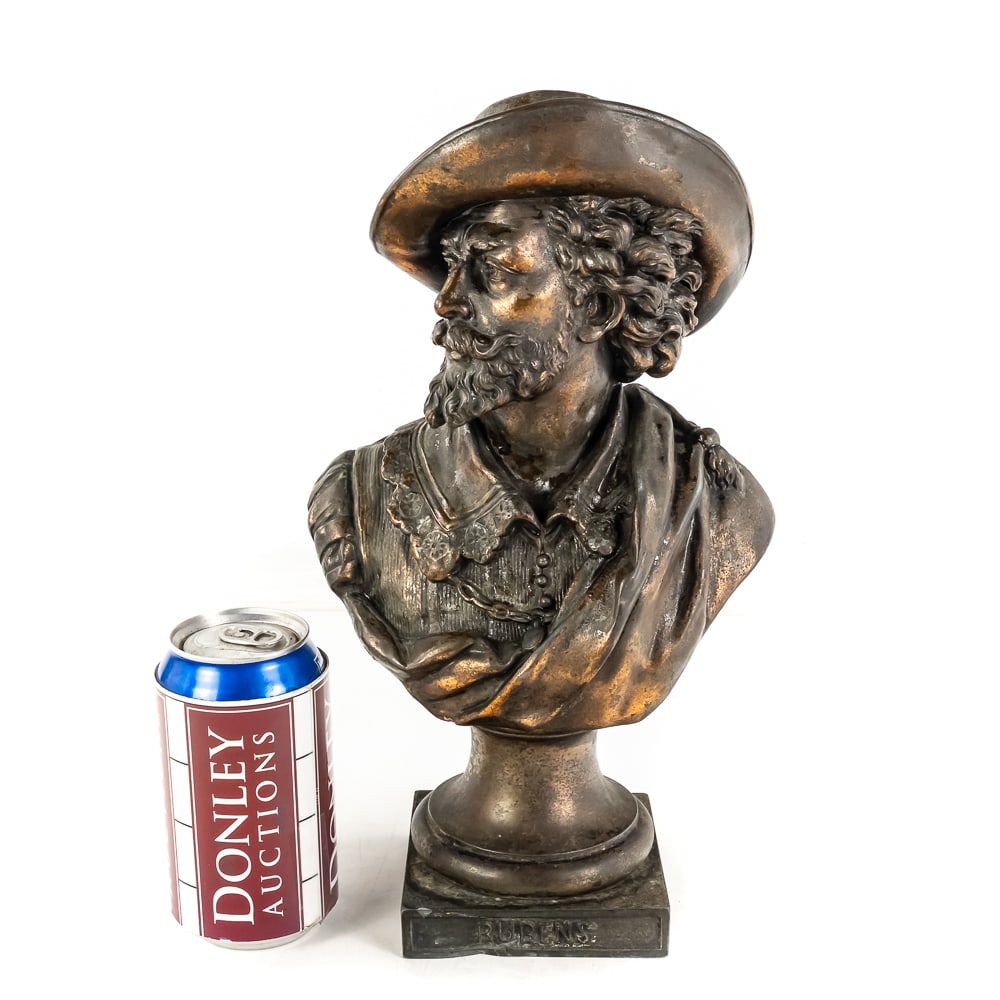 Peter Paul Rubens Spelter Portrait Bust - 2