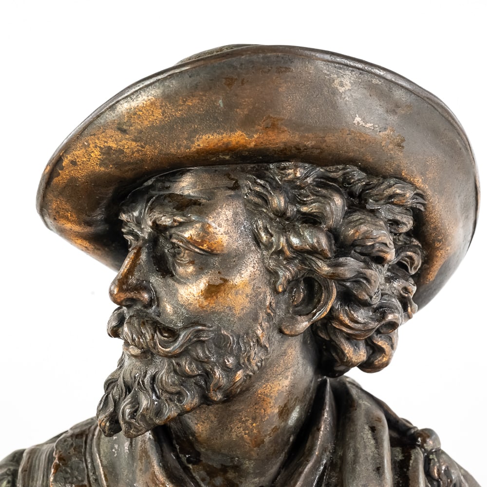 Peter Paul Rubens Spelter Portrait Bust - 3