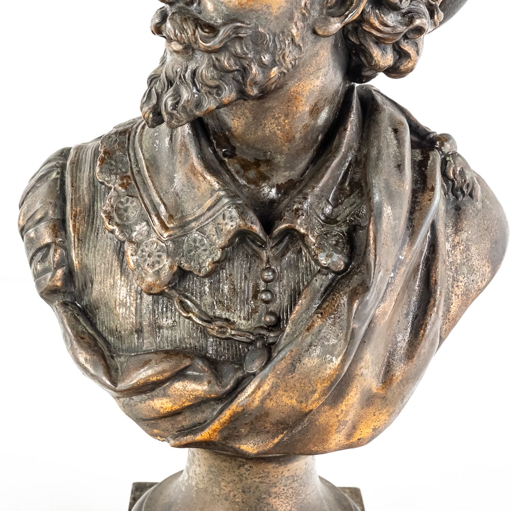 Peter Paul Rubens Spelter Portrait Bust - 4