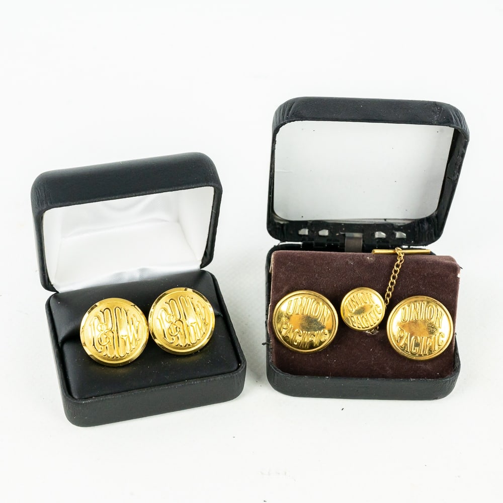 (2) Pair D&RGW & Union Pacific Railroad Cufflinks (1 of 14)