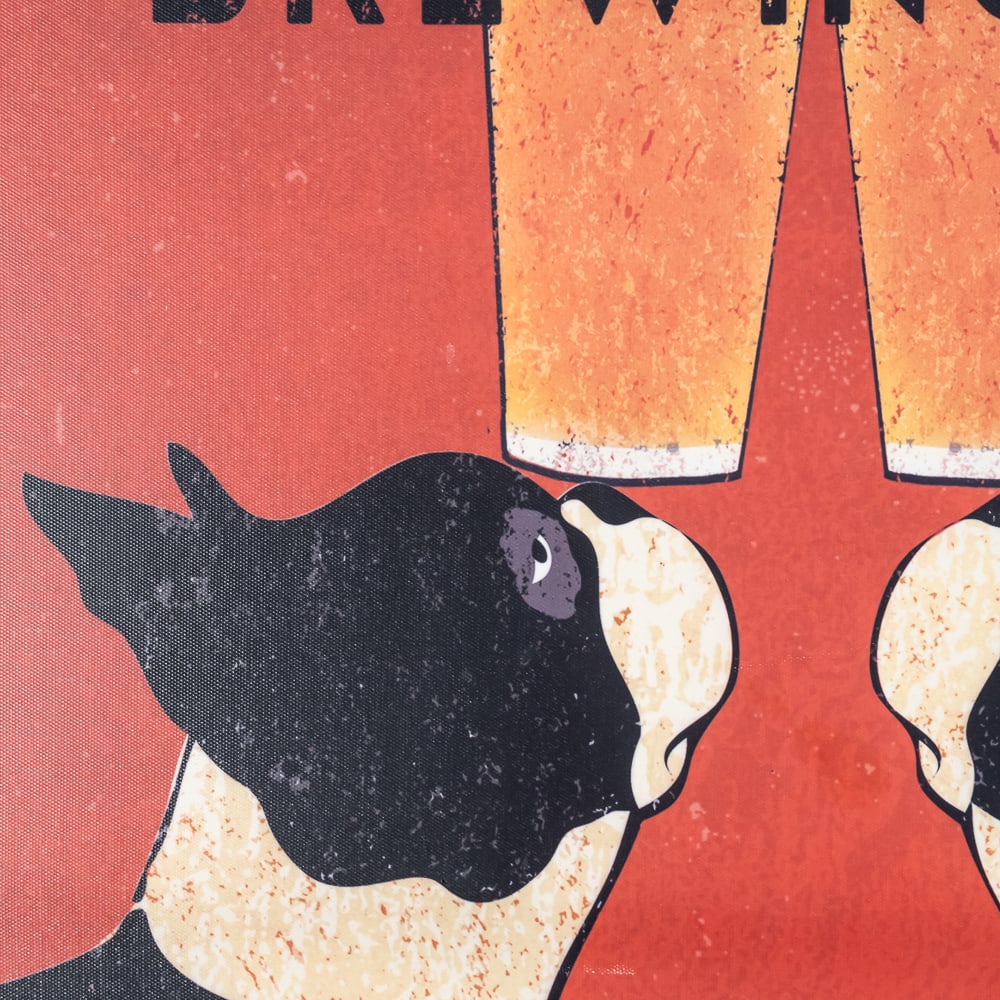 Large Boston Terrier Brewing Co Wall Art - 2