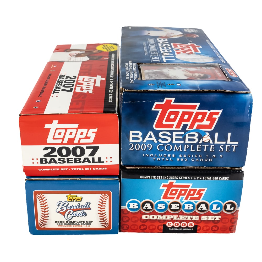 06 through 09 Topps MLB Baseball Card Complete Set - 6