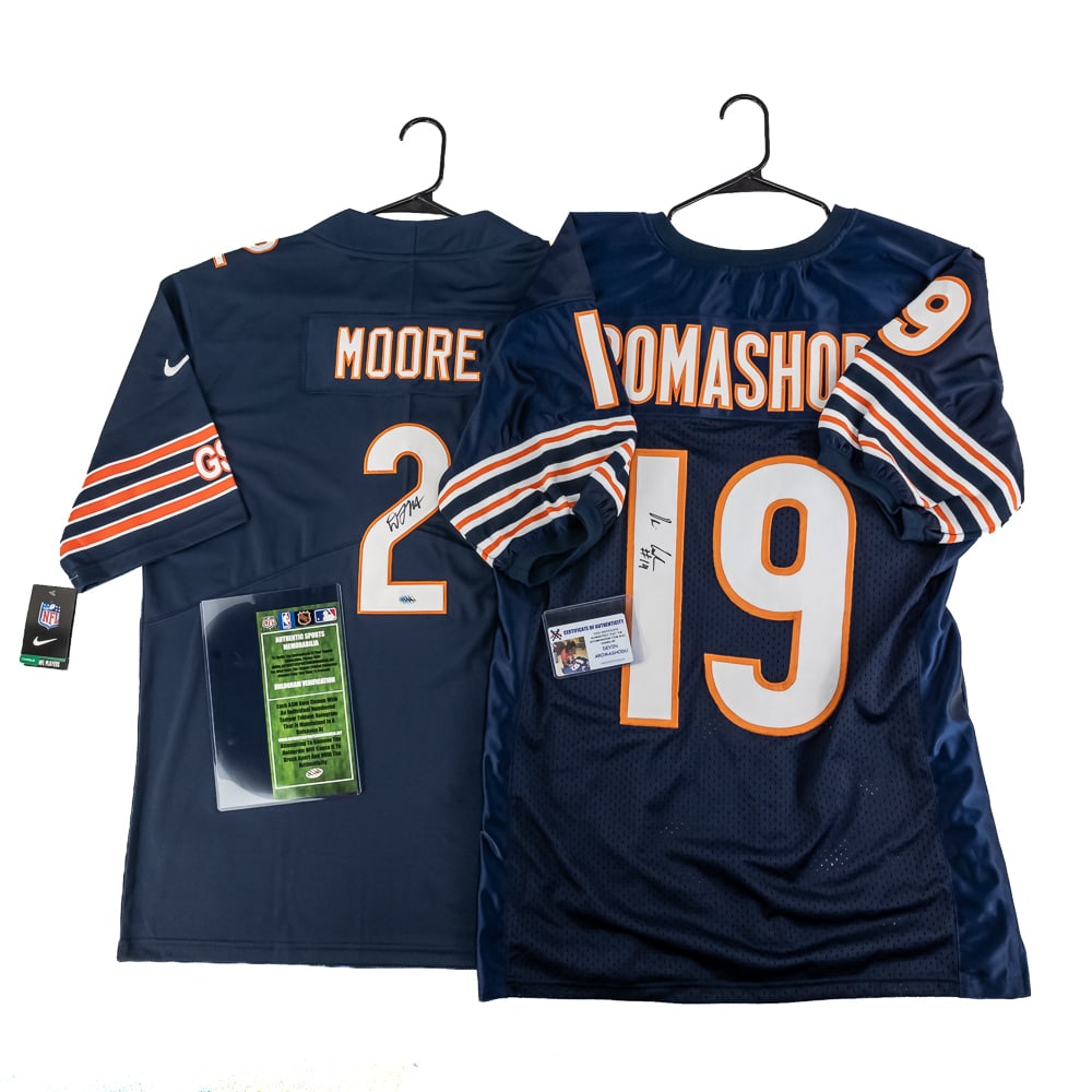 Aromashodu & Moore Autographed Bears Jerseys wCOAs (1 of 10)