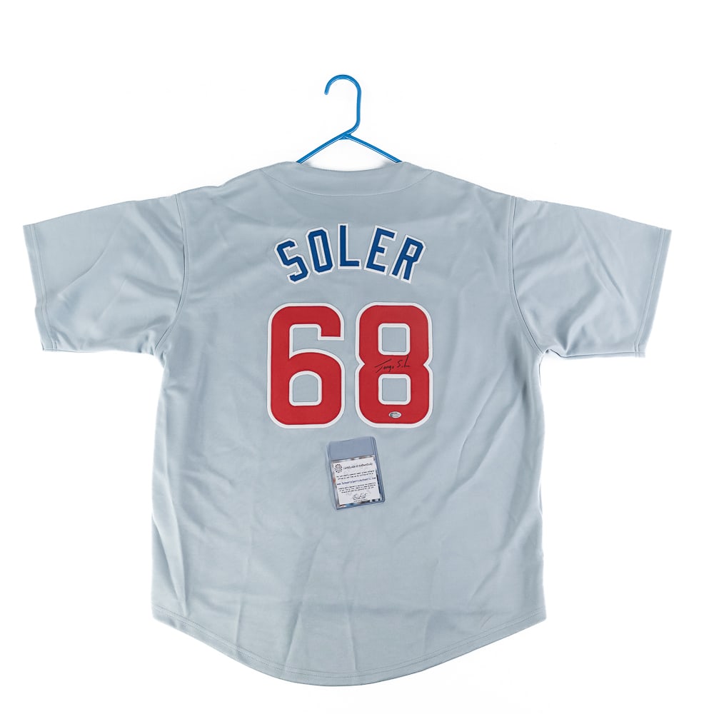 Jorge Soler Autographed Chicago Cubs Jersey w COA (1 of 5)