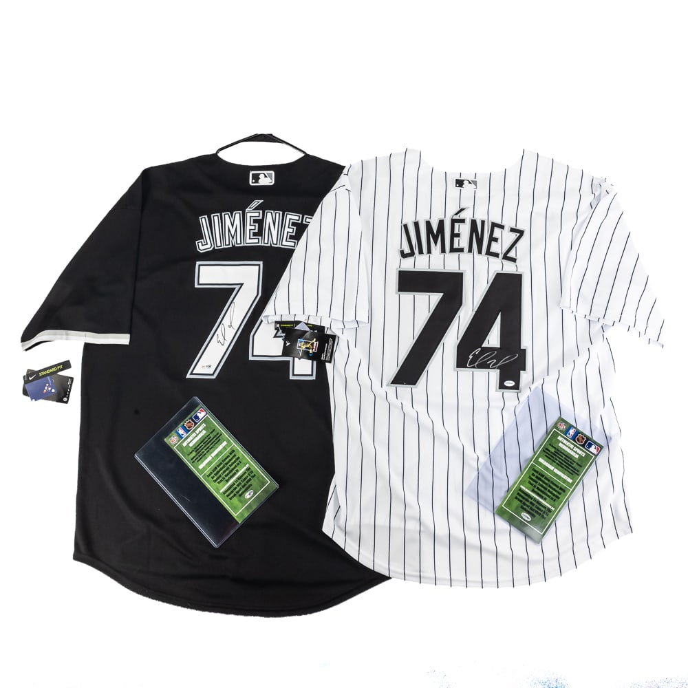 Eloy Jimenez Autographed White Sox Jersey w COA (1 of 11)