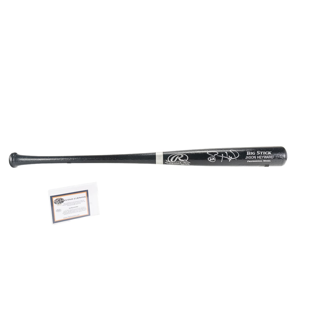 Jayson Heyward Autographed Rawlings Bat w COA (1 of 6)