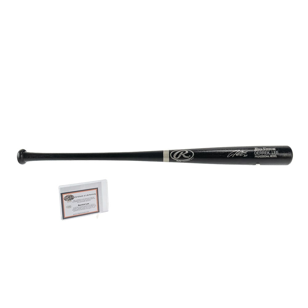 Derrek Lee Autographed Rawlings Baseball Bat w COA (1 of 15)