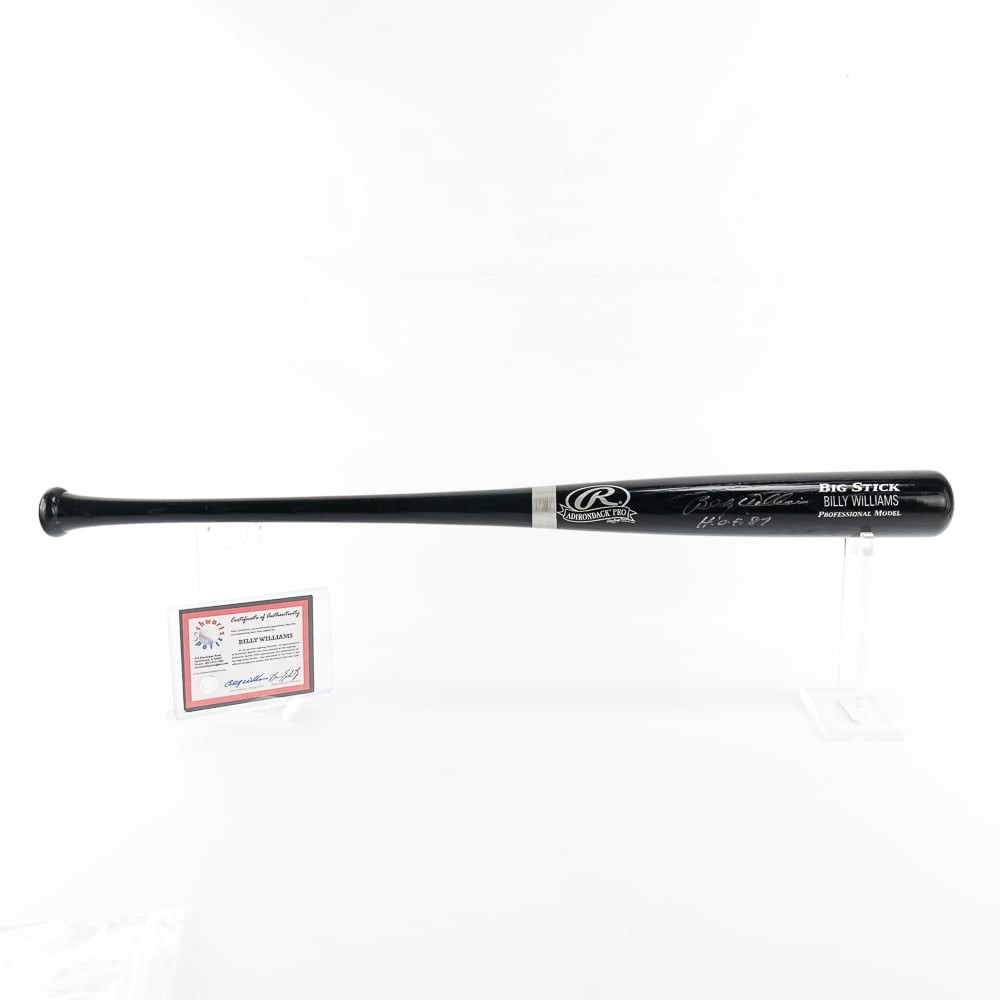 Billy Williams Autographed Rawlings Bat with COA (1 of 6)