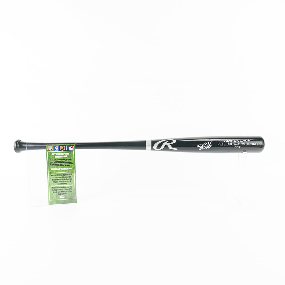 Pete Crow Armstrong Autographed Rawlings Bat w COA (1 of 5)
