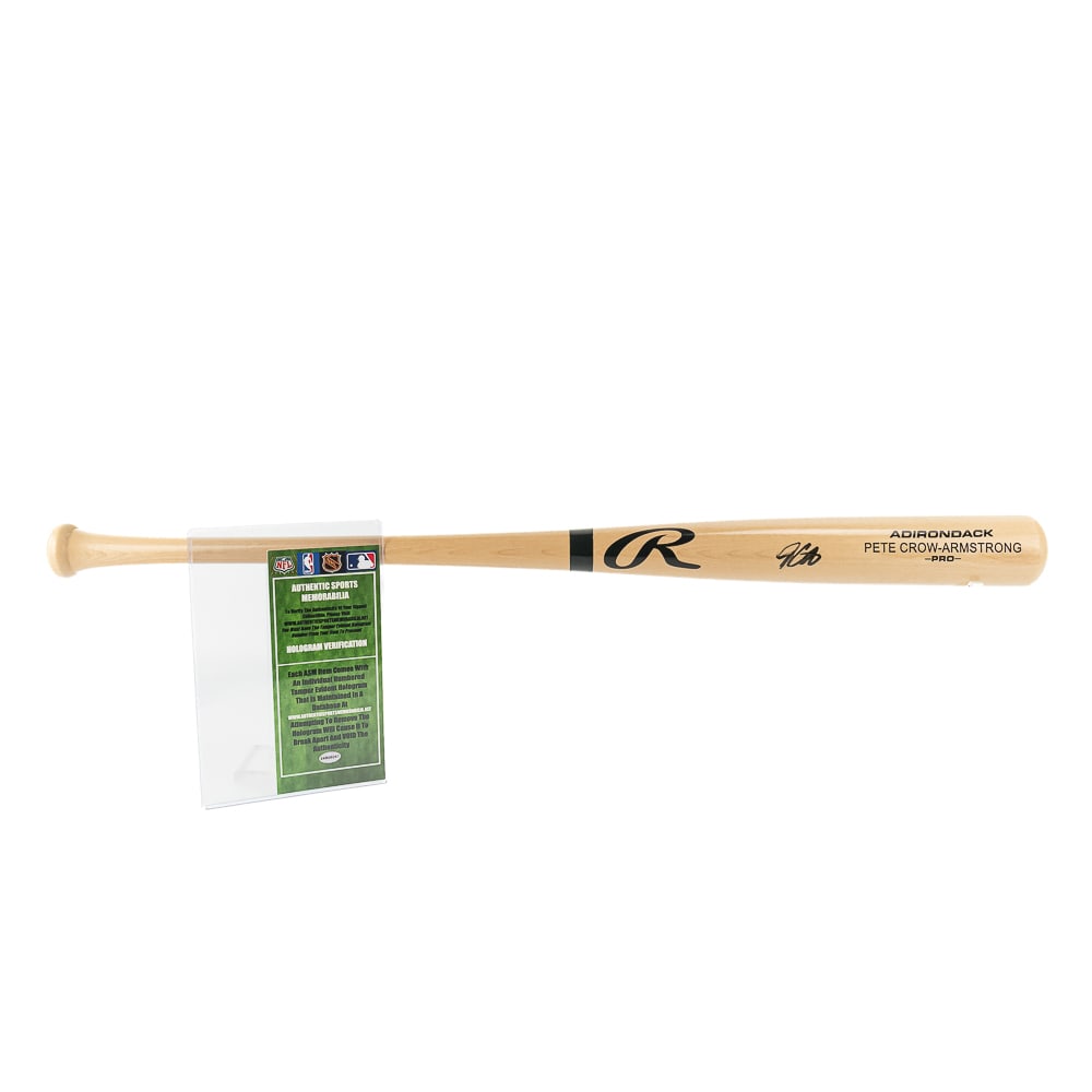 Pete Crow Armstrong Autographed Rawlings Bat w COA (1 of 6)