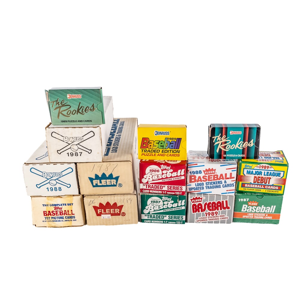 1986-1989 MLB Baseball Card Set Assortment (1 of 8)