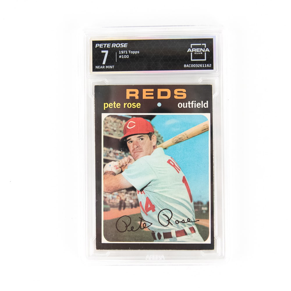 1971 Topps Pete Rose #100 Arena 7 HIT KING (1 of 2)