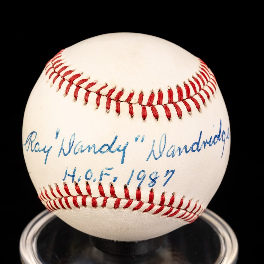 Dandridge Doby Leonard Radcliffe Signed Baseballs - 2