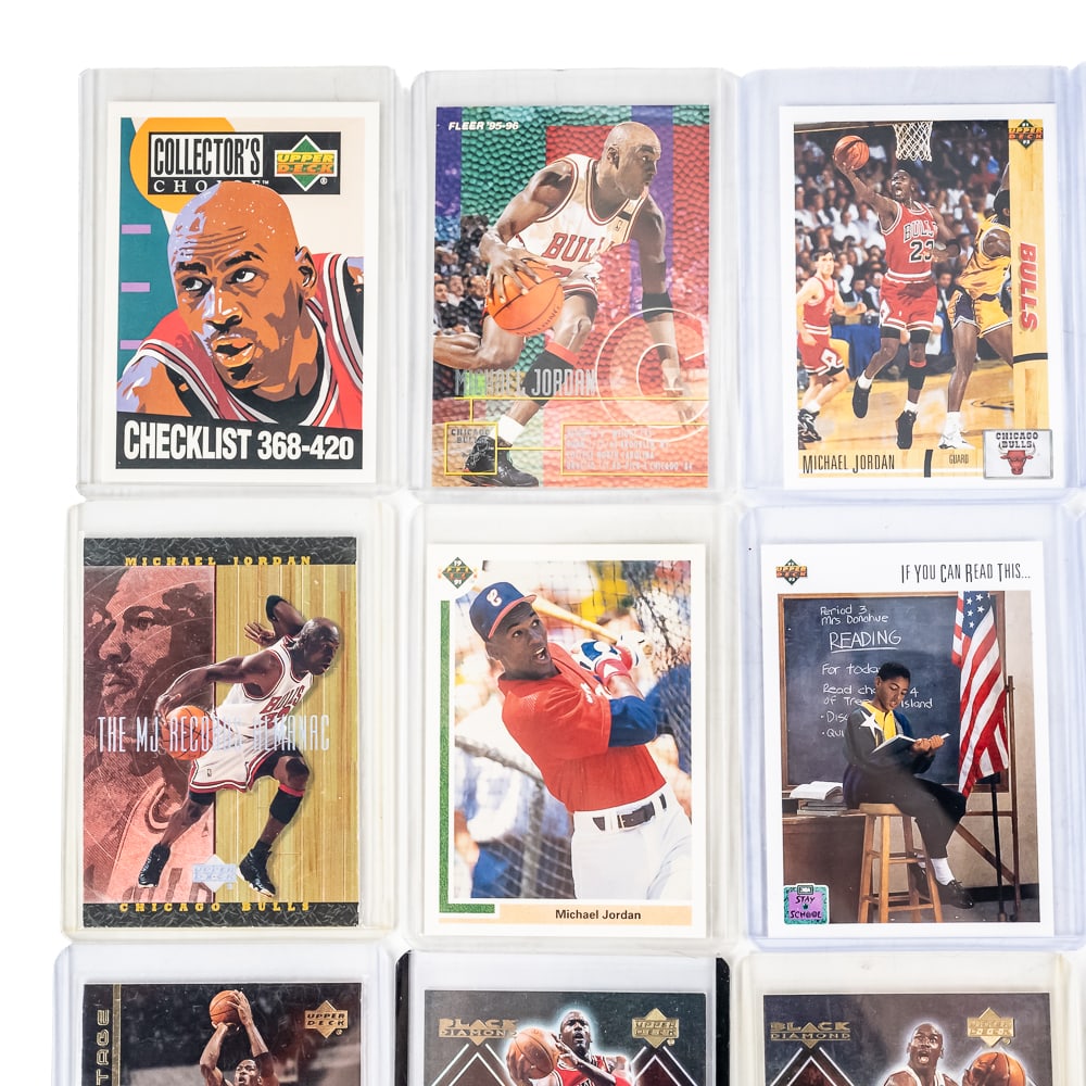 (22)Michael Jordan Raw Card Assortment Upper Deck+ - 2