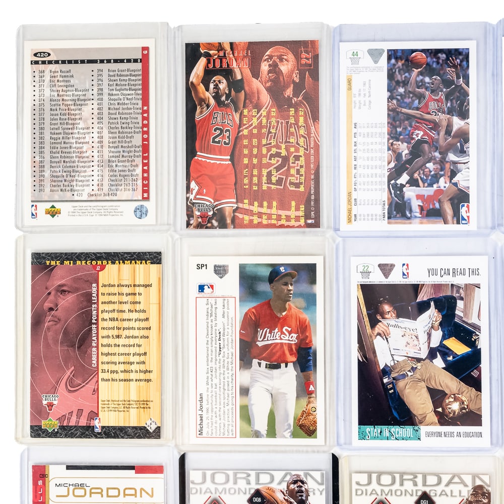 (22)Michael Jordan Raw Card Assortment Upper Deck+ - 6