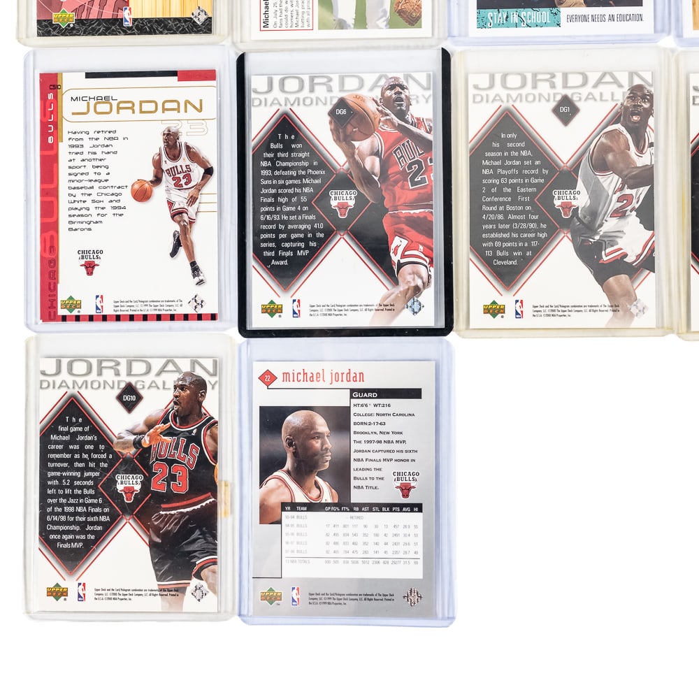 (22)Michael Jordan Raw Card Assortment Upper Deck+ - 8