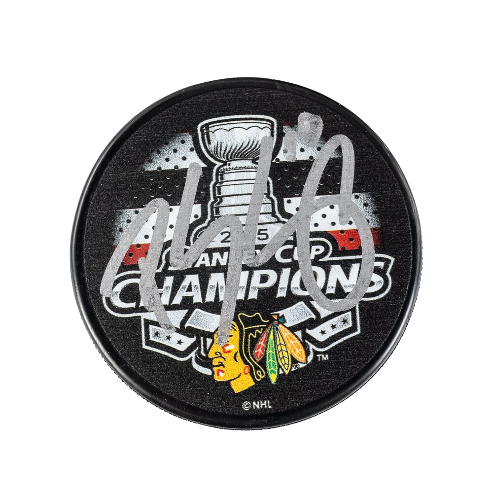 Patrick Sharp Signed '15 Stanley Cup Champion Puck - 2