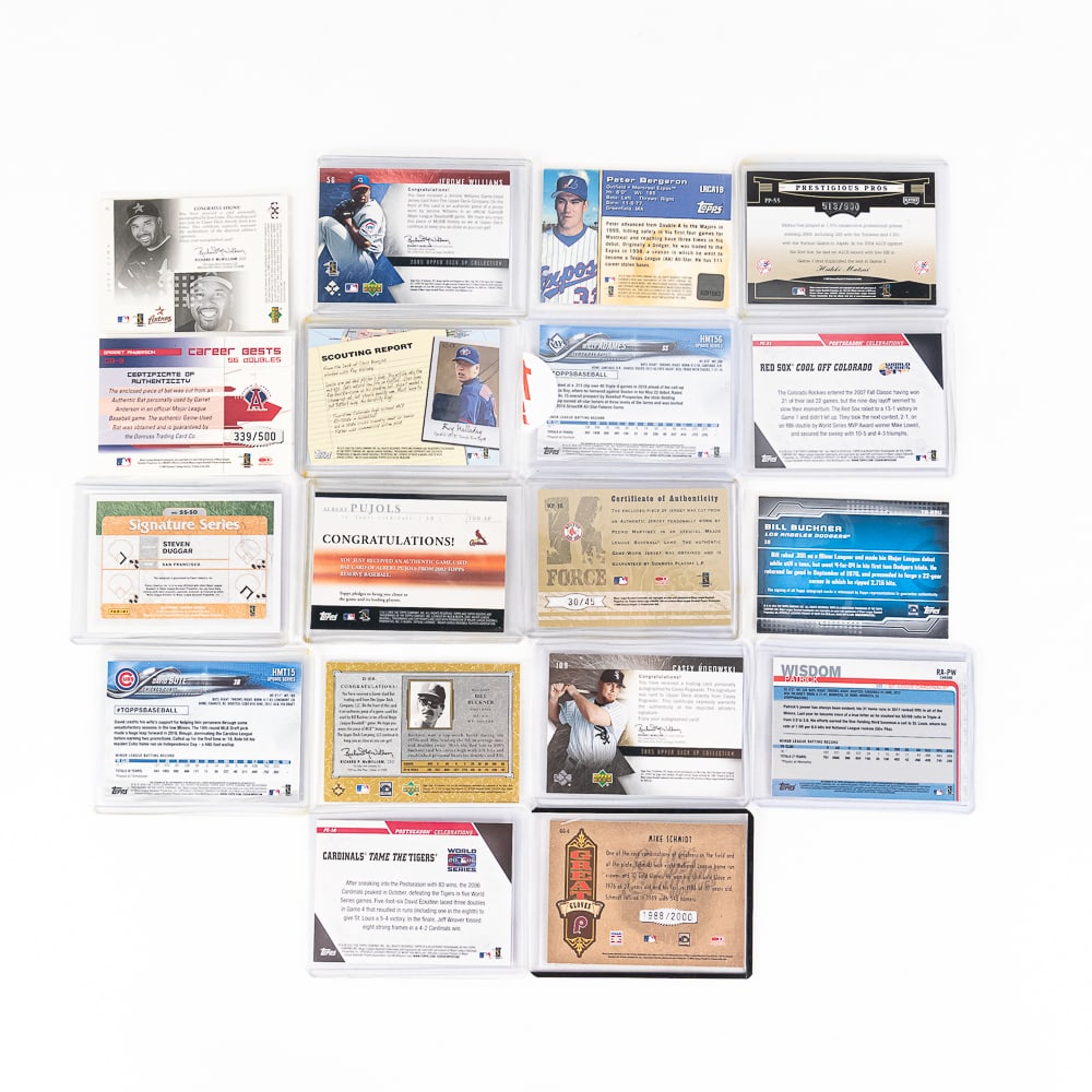 (105)Autographed, Patch Relic & Numbered MLB Cards - 9