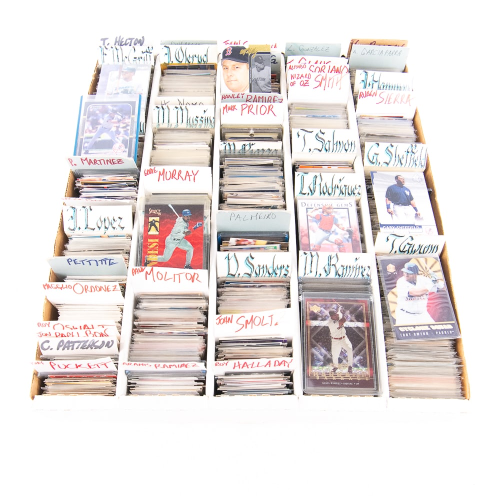 (4000) Assorted MLB Stars Up & Comers RC HOF Cards (1 of 16)