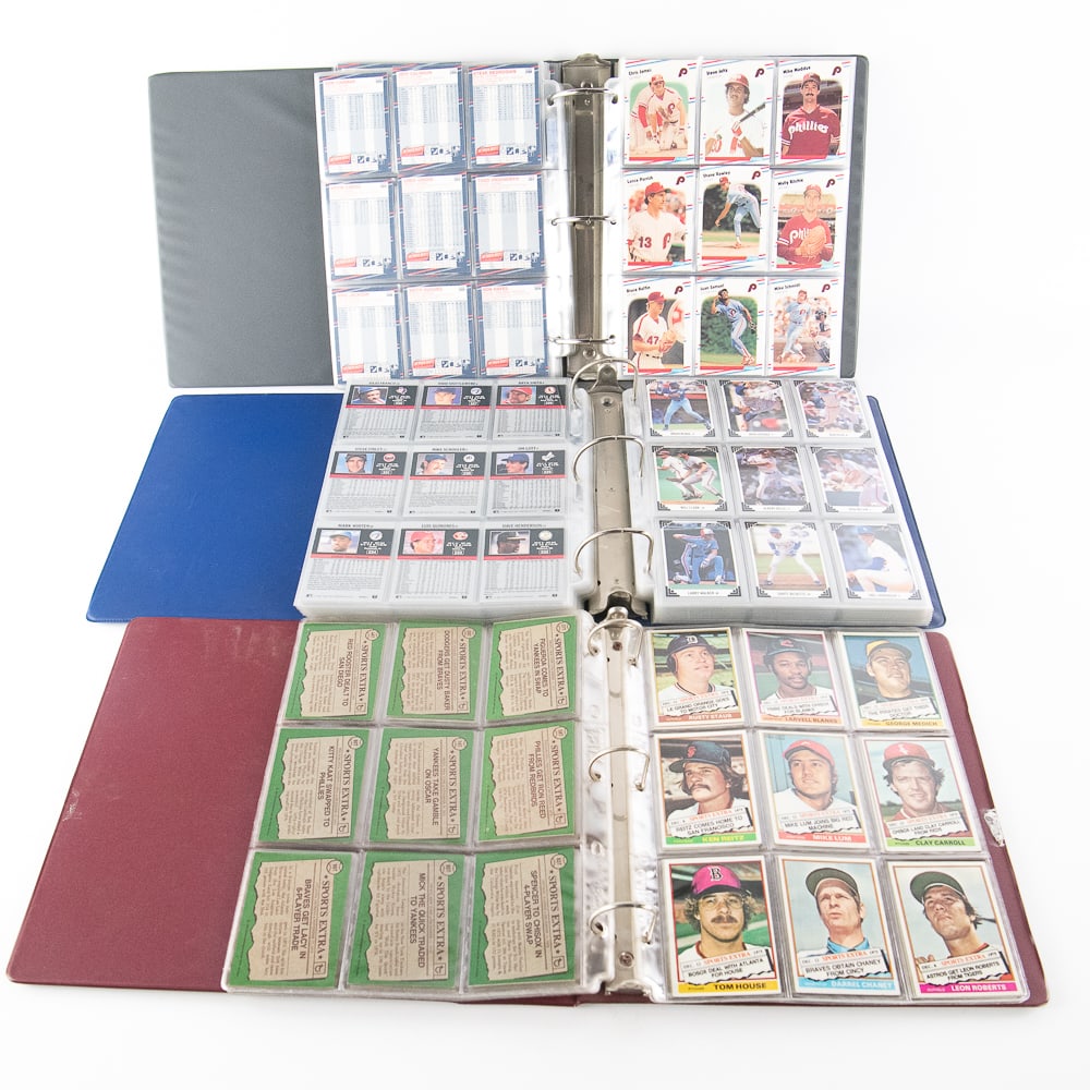 74 & 76 Topps Traded 88 Fleer & 91 Leaf Binder Set (1 of 10)