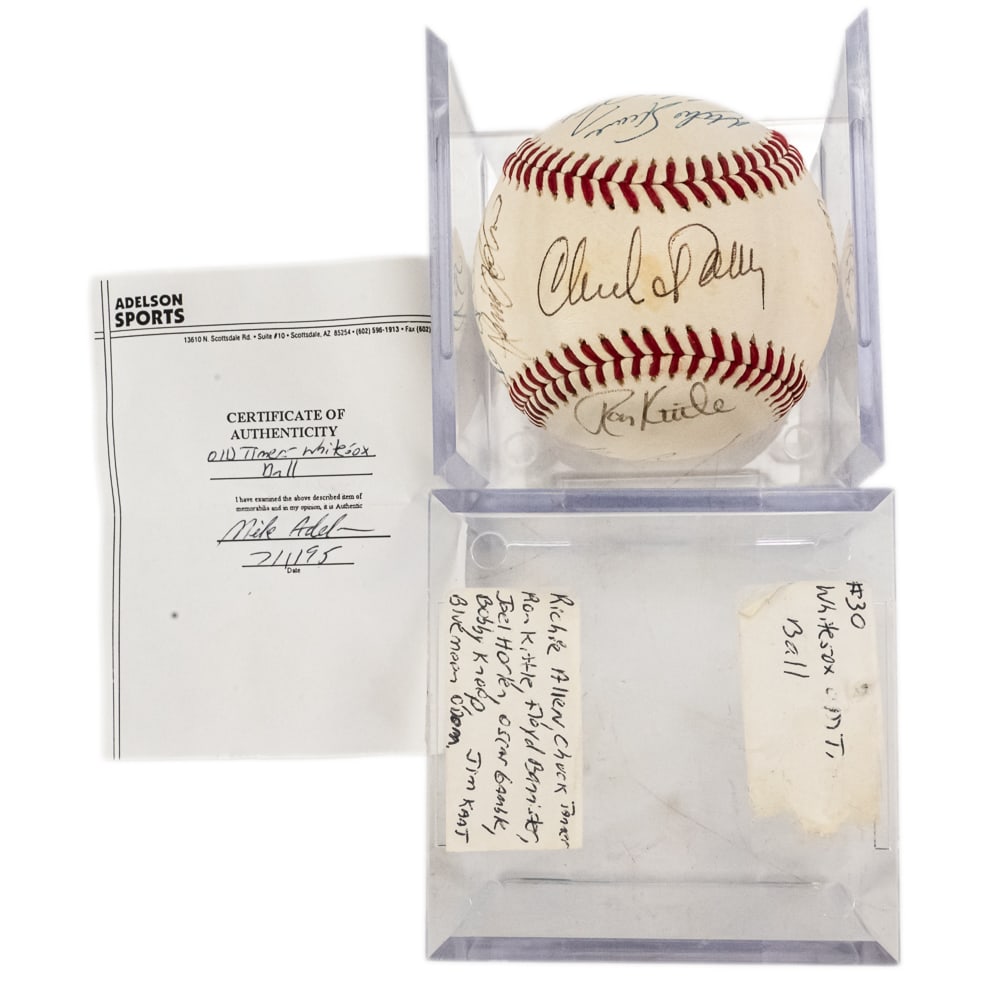 Steve Stone & White Sox Old Timer Signed Baseballs - 2