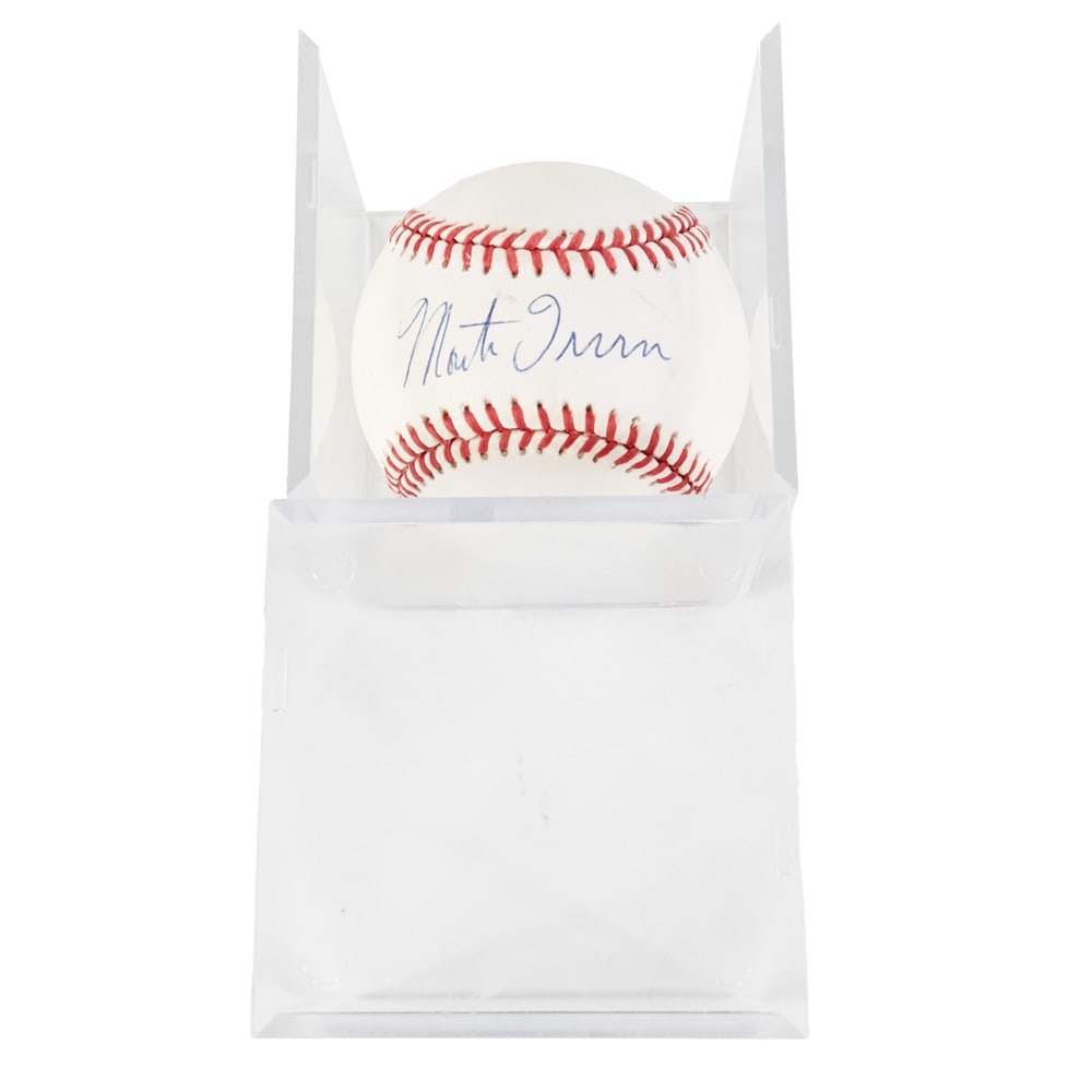 Monte Irvin Autographed Rawlings NL Baseball: 4 time Negro League All Star, MLB All Star, 1954 World Series Champion & Hall of Fame inductee Monte Irvin Autographed Rawlings Official National League William D. White baseball; perfectly accented
