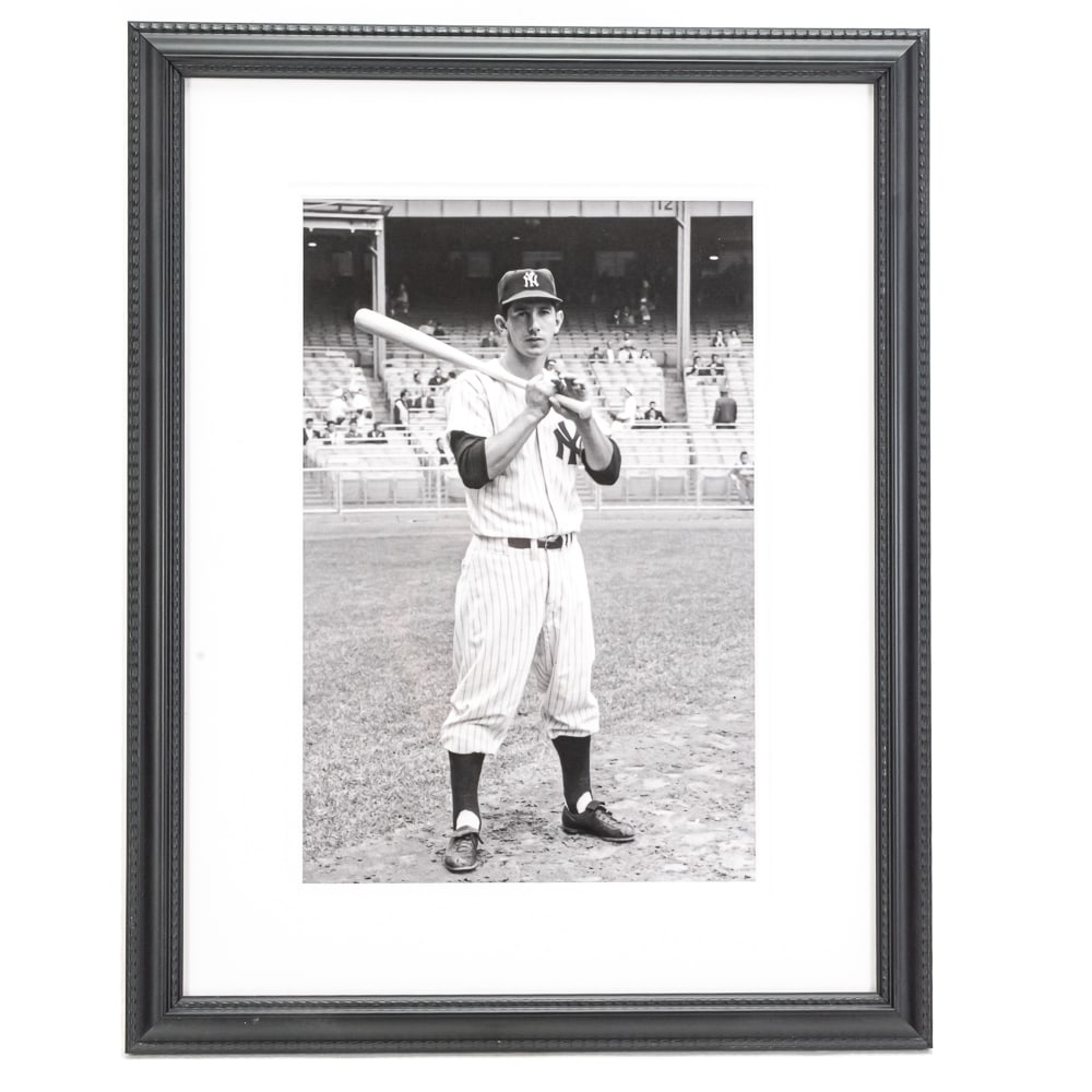 Billy Martin-1952: Title: Billy Martin – 1952Original Photographer: Phillip SarnoPrint Size: 11” wide by 14” (verify size) tall black & white print on Hahnemuhle Fine Art Museum Etching 100% cotton, ac