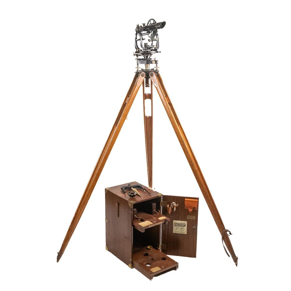 Antique K&E Theodolite & Tripod Set (1 of 13)